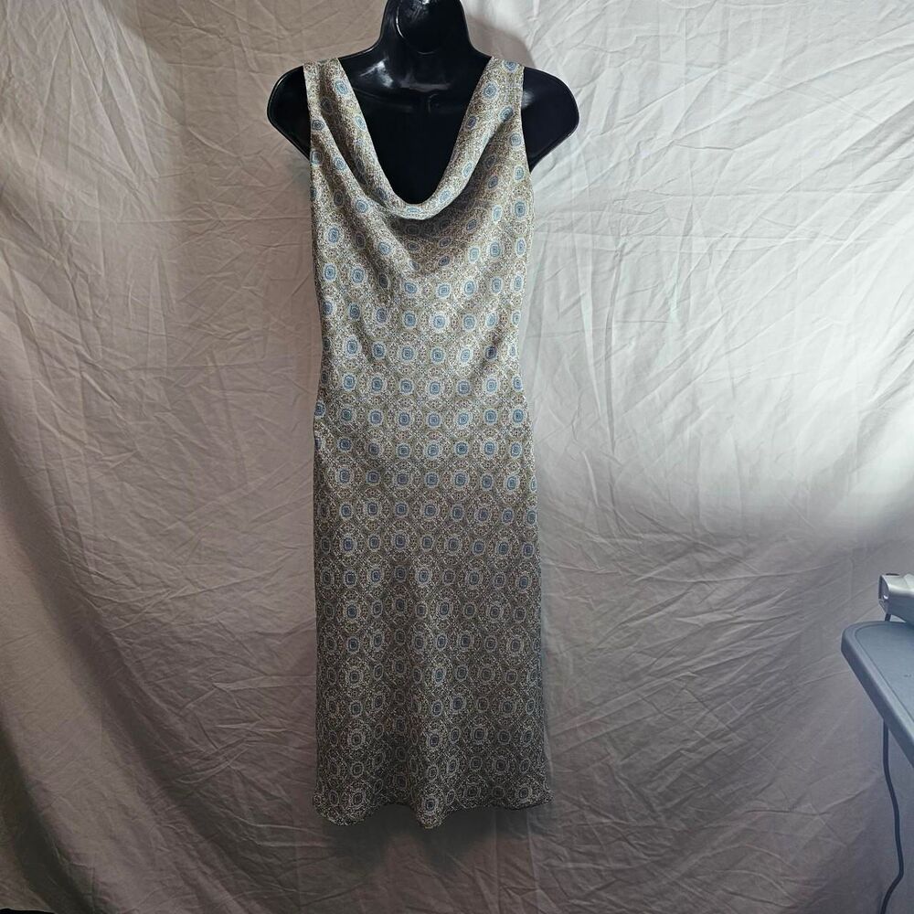 vintage y2k 2000s Fairy whimsigoth cowl neck midi dress - Picture 2 of 6